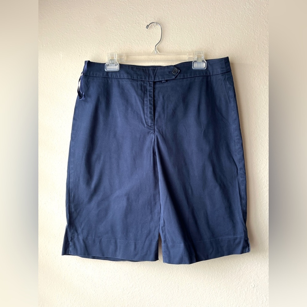 Jones New York Signature Stretch Shorts - Dark Blue